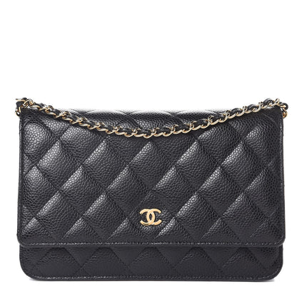 Chanel Caviar Quilted Wallet On Chain WOC Black 1 of 11