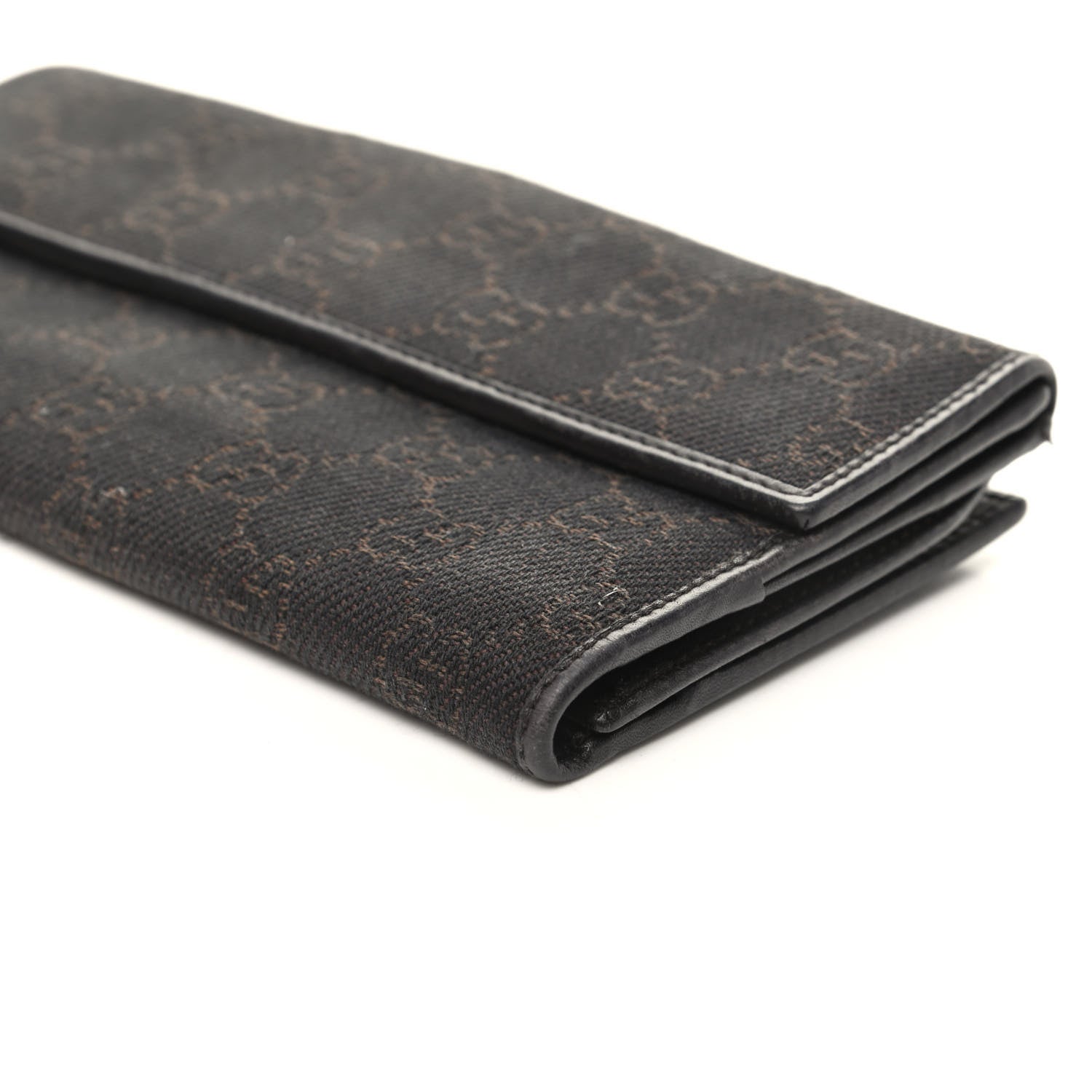 Gucci Monogram Horsebit Continental Wallet Dark Brown 9 of 9