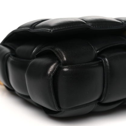 Bottega Veneta Lambskin Maxi Intreccio Padded Chain Cassette Crossbody Bag Black 8 of 9