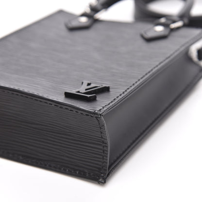 Louis Vuitton Epi Petit Sac Plat Black 8 of 9