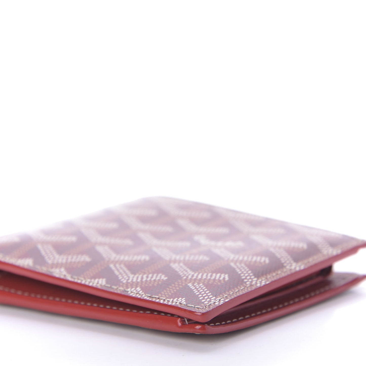 Goyardine Saint Florentin Bi-Fold Wallet Burgundy