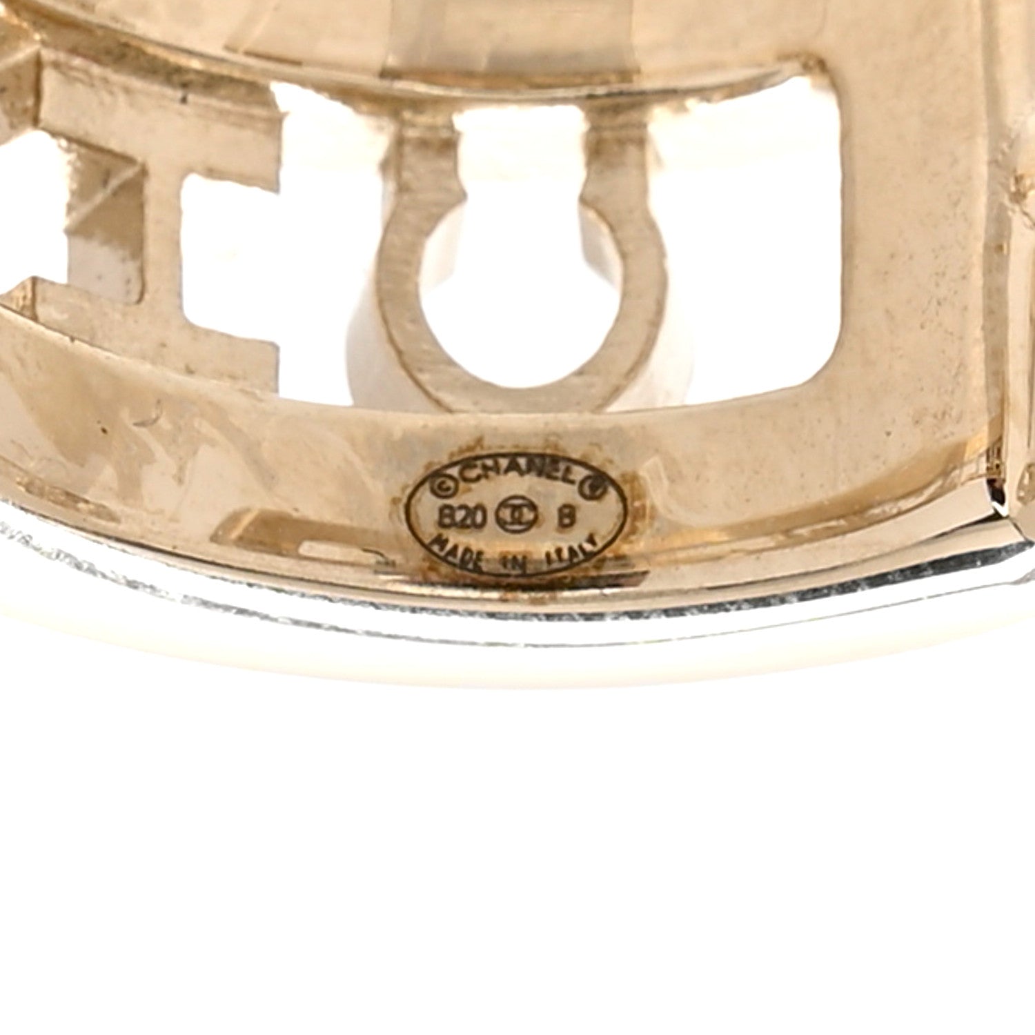 Chanel Metal Crystal Bow-tiful CC Hoop Earrings Gold 4 of 5