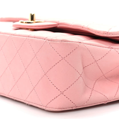Chanel Lambskin Quilted Medium Double Flap Pink 9 of 10