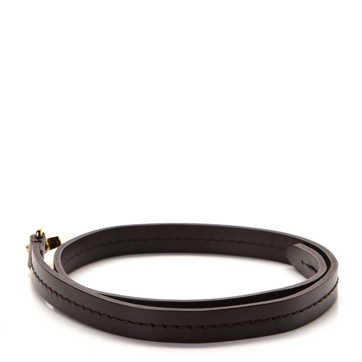 Calfskin Pochette Accessories Strap Brown