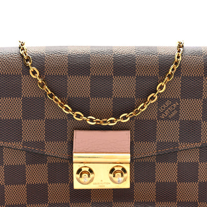 Louis Vuitton Damier Ebene Croisette Chain Wallet Magnolia 8 of 11