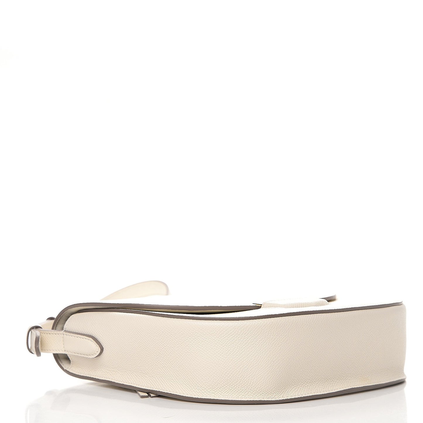 Grained Calfskin Compact Trotteur White