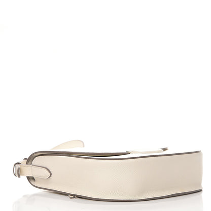 Celine Grained Calfskin Compact Trotteur White 4 of 7