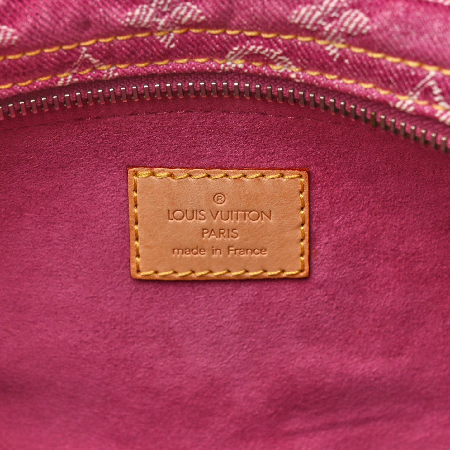 Monogram Denim Neo Speedy Fuchsia