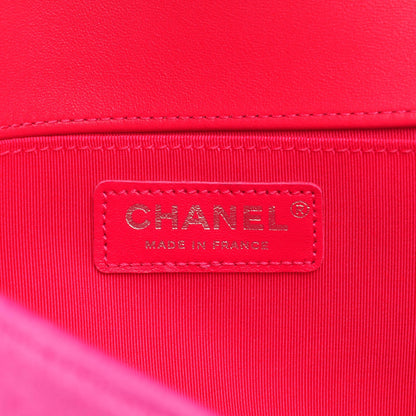 Chanel Velvet Quilted Medium Boy Flap Fuchsia 7 of 8