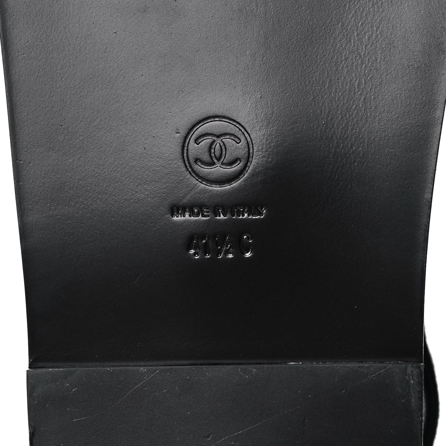 Chanel Denim Velcro Dad Sandals 41.5 Black 6 of 11