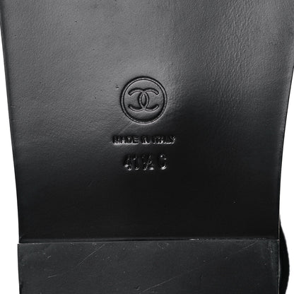 Chanel Denim Velcro Dad Sandals 41.5 Black 6 of 11