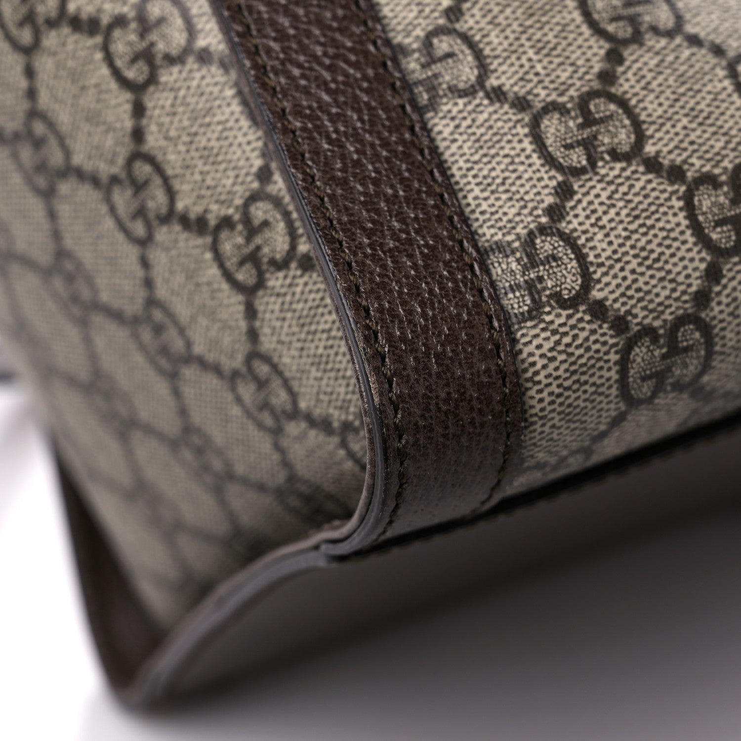 Gucci GG Supreme Monogram Web Medium Ophidia Tote Bag Brown 10 of 10