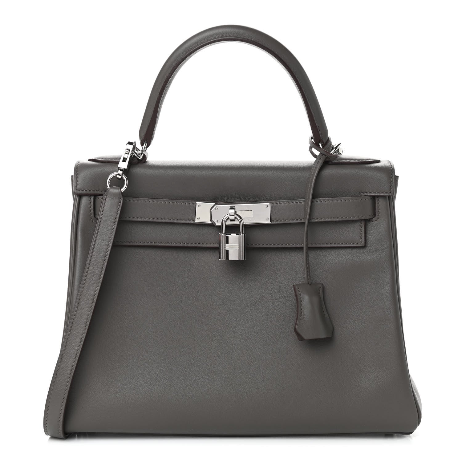 Hermes Swift Kelly Retourne 28 Etain 1 of 12