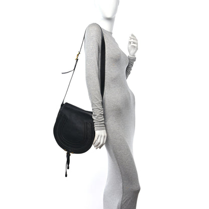 Chloe Calfskin Medium Marcie Round Crossbody Bag Black 3 of 16