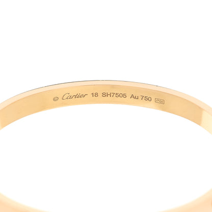 Cartier 18K Yellow Gold LOVE Bracelet 18 6 of 8