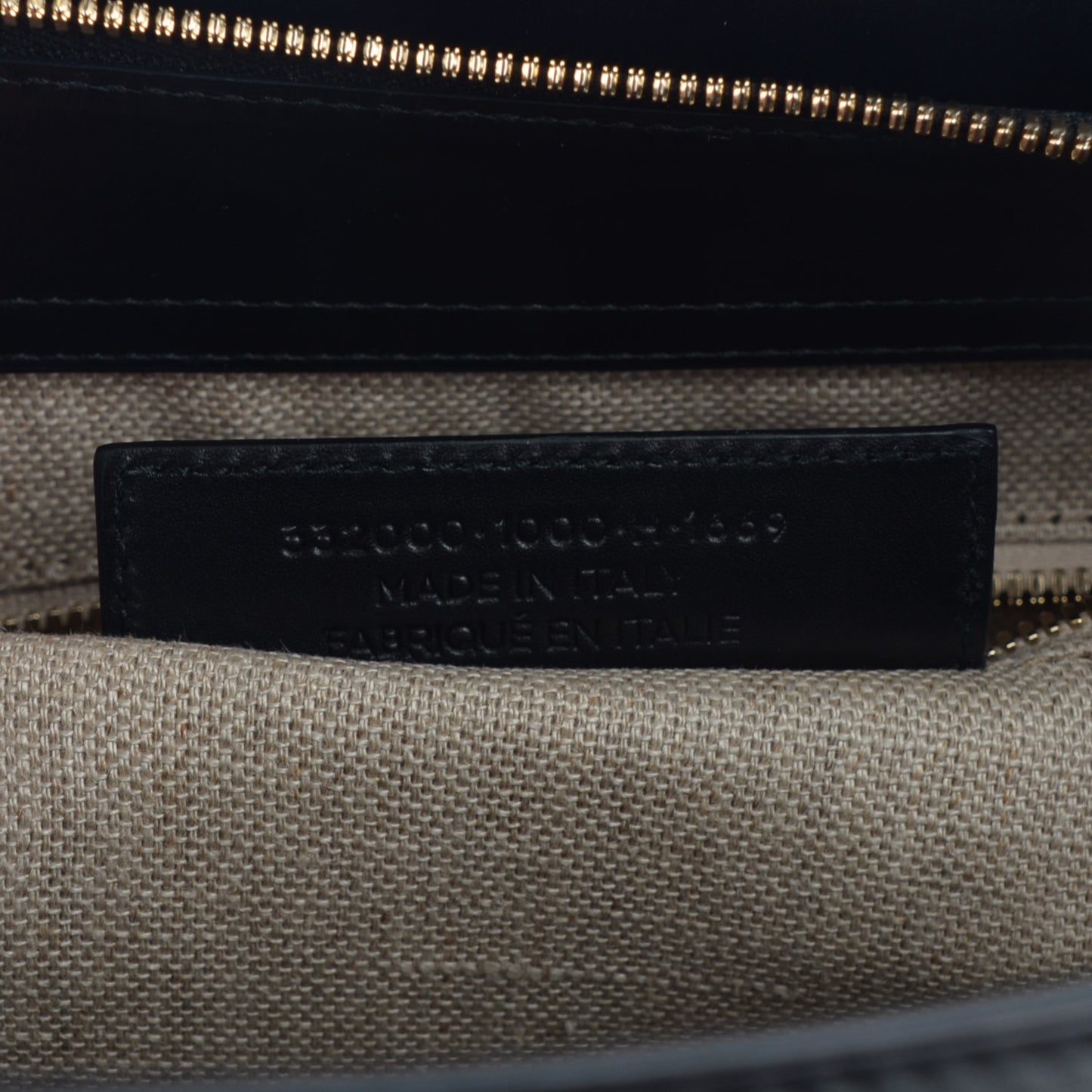 Calfskin Padlock Work S Black