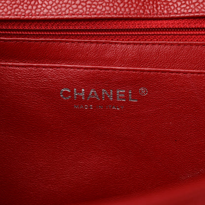 Chanel Caviar Quilted Maxi Single Flap Red 6 of 24
