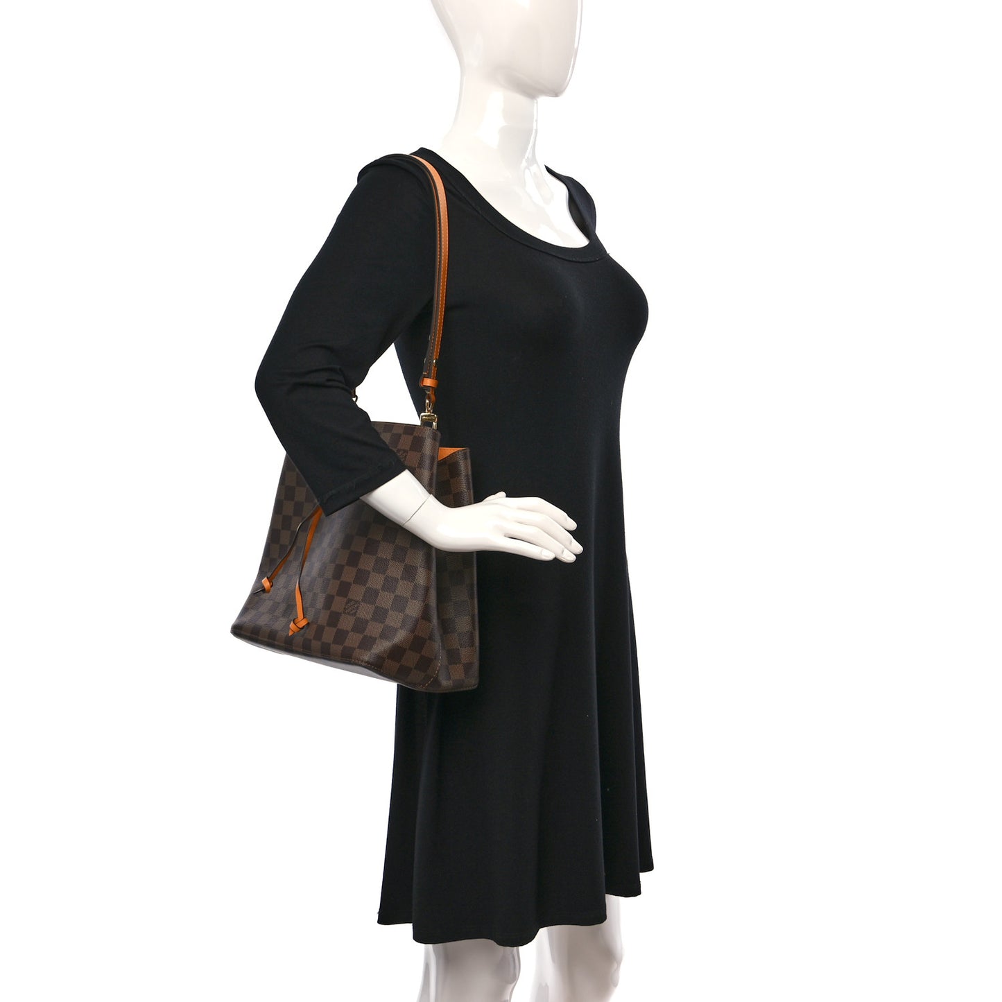 Damier Ebene Neonoe MM Safran