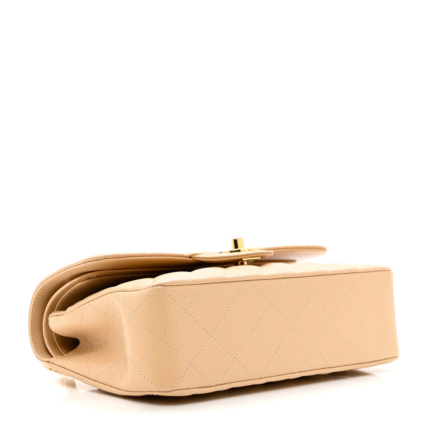 Chanel Caviar Quilted Small Double Flap Beige 4 of 9