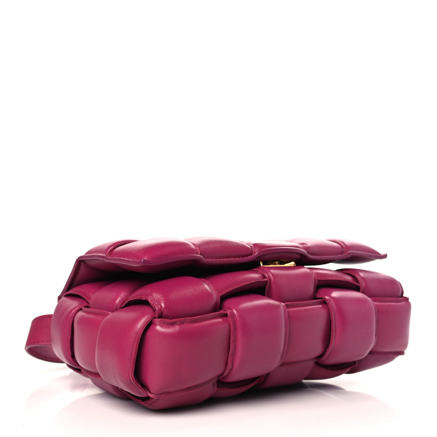 Nappa Maxi Intreccio Padded Cassette Crossbody Bag Cinnabar