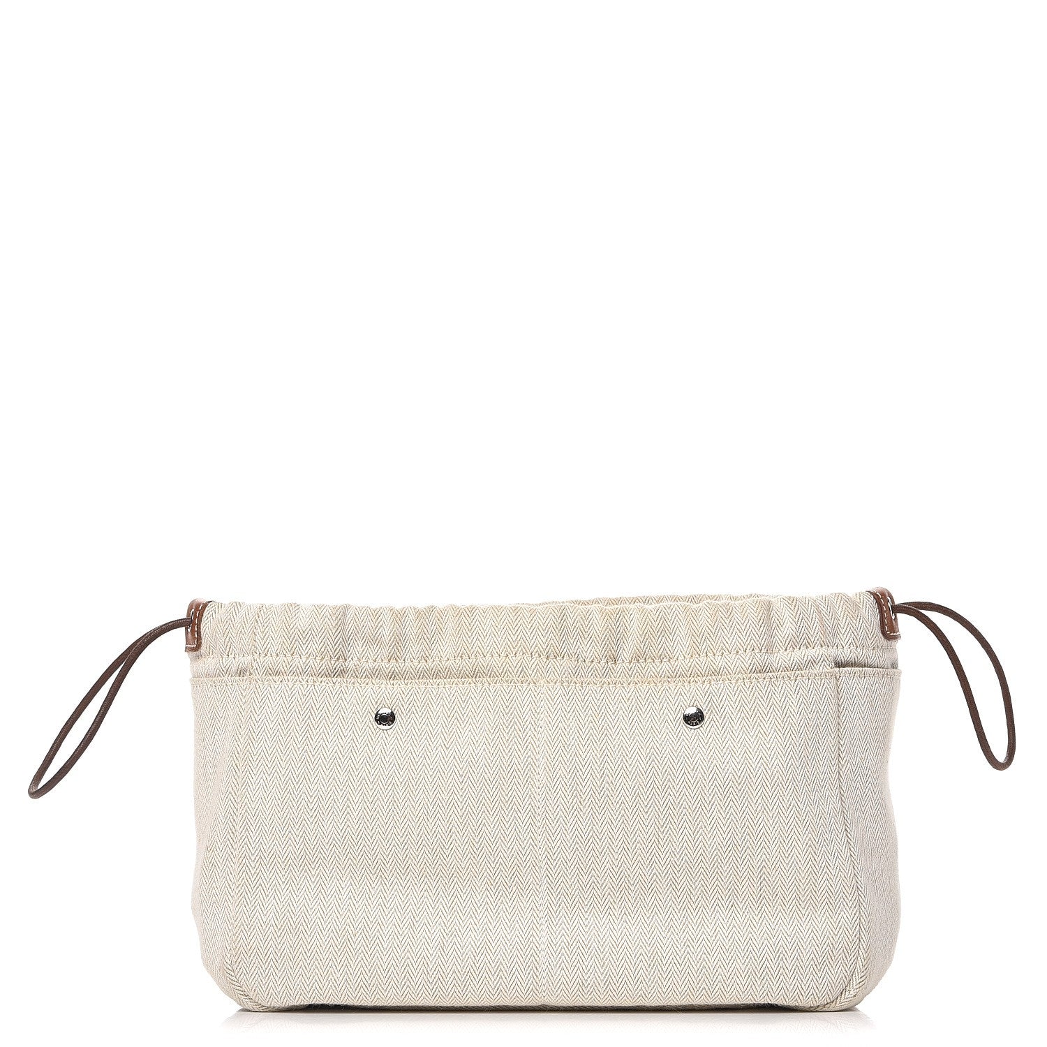 Hermes Canvas Barenia Fourbi 25 MM Pouch Naturel Fauve 1 of 9