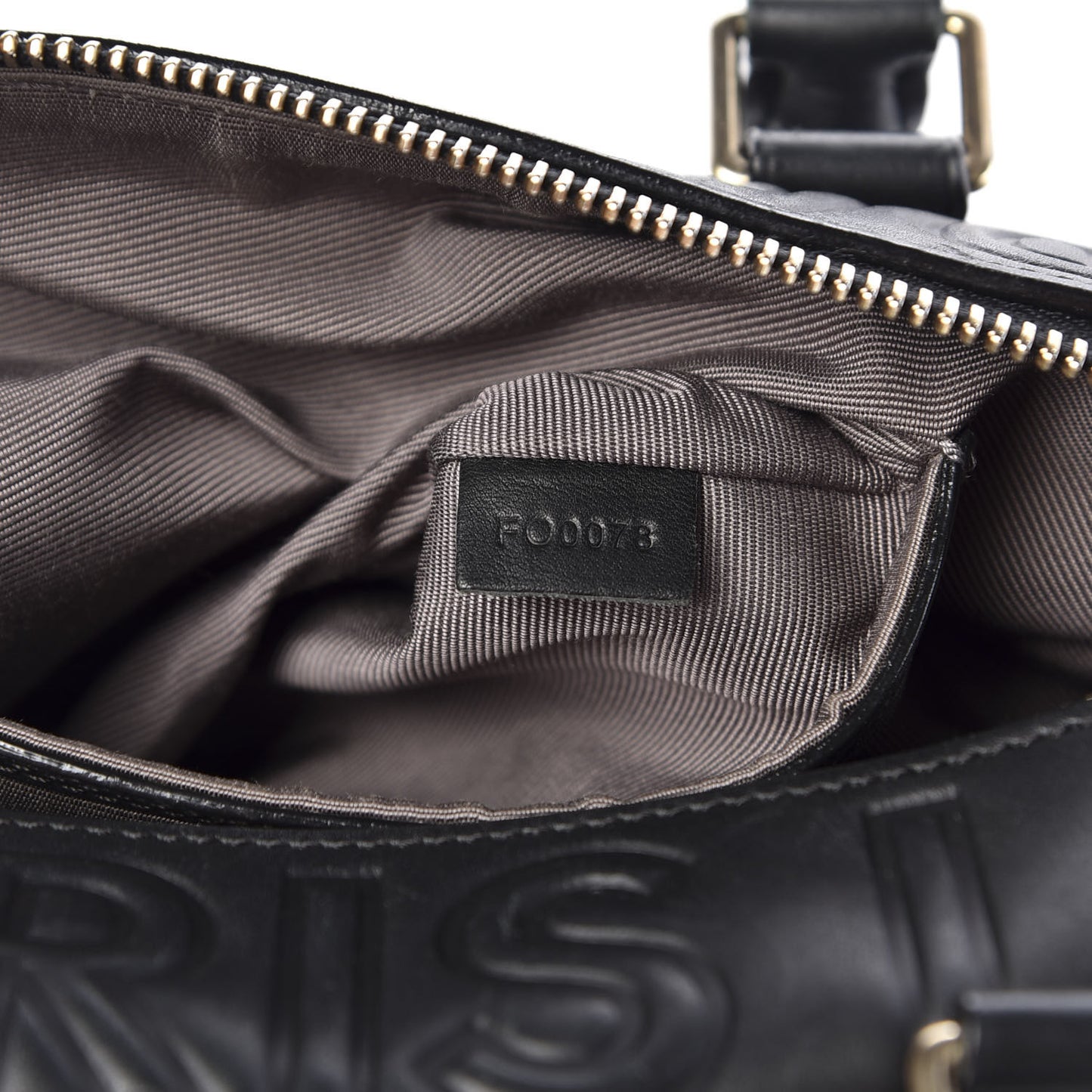 Calfskin Embossed Mini Cube Speedy Black