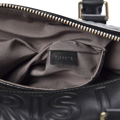 Louis Vuitton Calfskin Embossed Mini Cube Speedy Black 10 of 12
