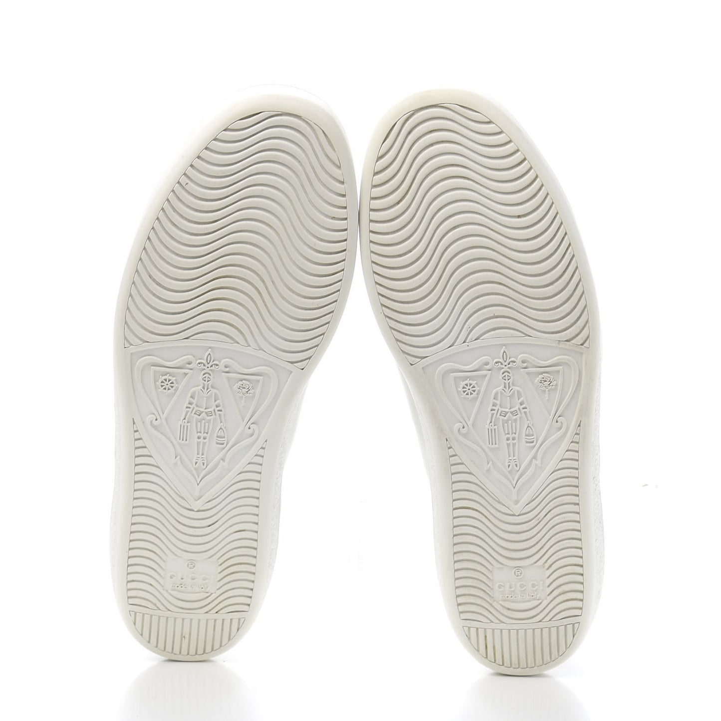 Calfskin Web Crystal Womens Mouth Ace Sneakers 38 White