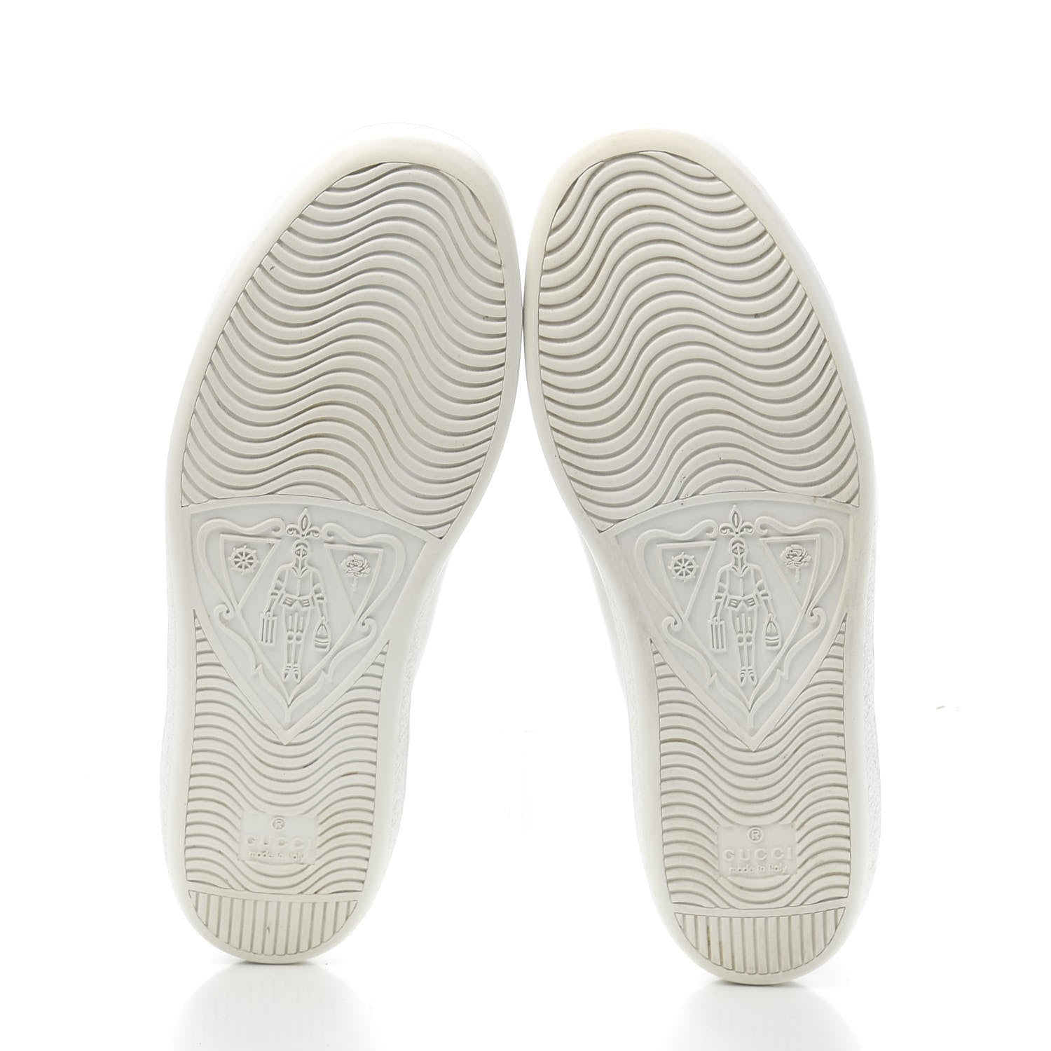 Gucci Calfskin Web Crystal Womens Mouth Ace Sneakers 38 White 6 of 9