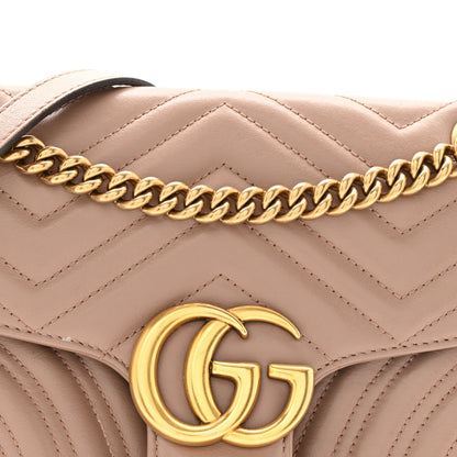Gucci Calfskin Matelasse Small GG Marmont Shoulder Bag Porcelain Rose 8 of 13