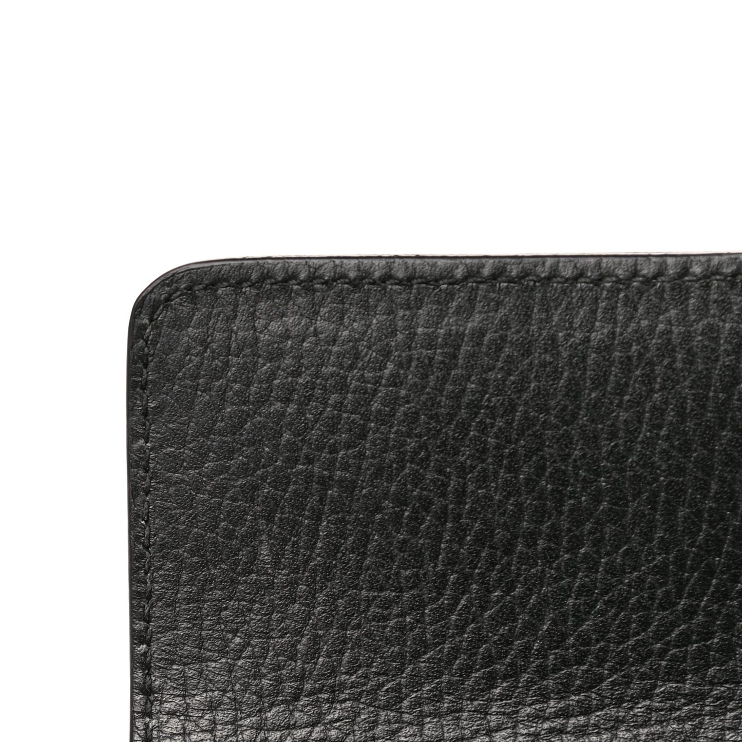 Dollar Calfskin Interlocking G Chain Wallet Black