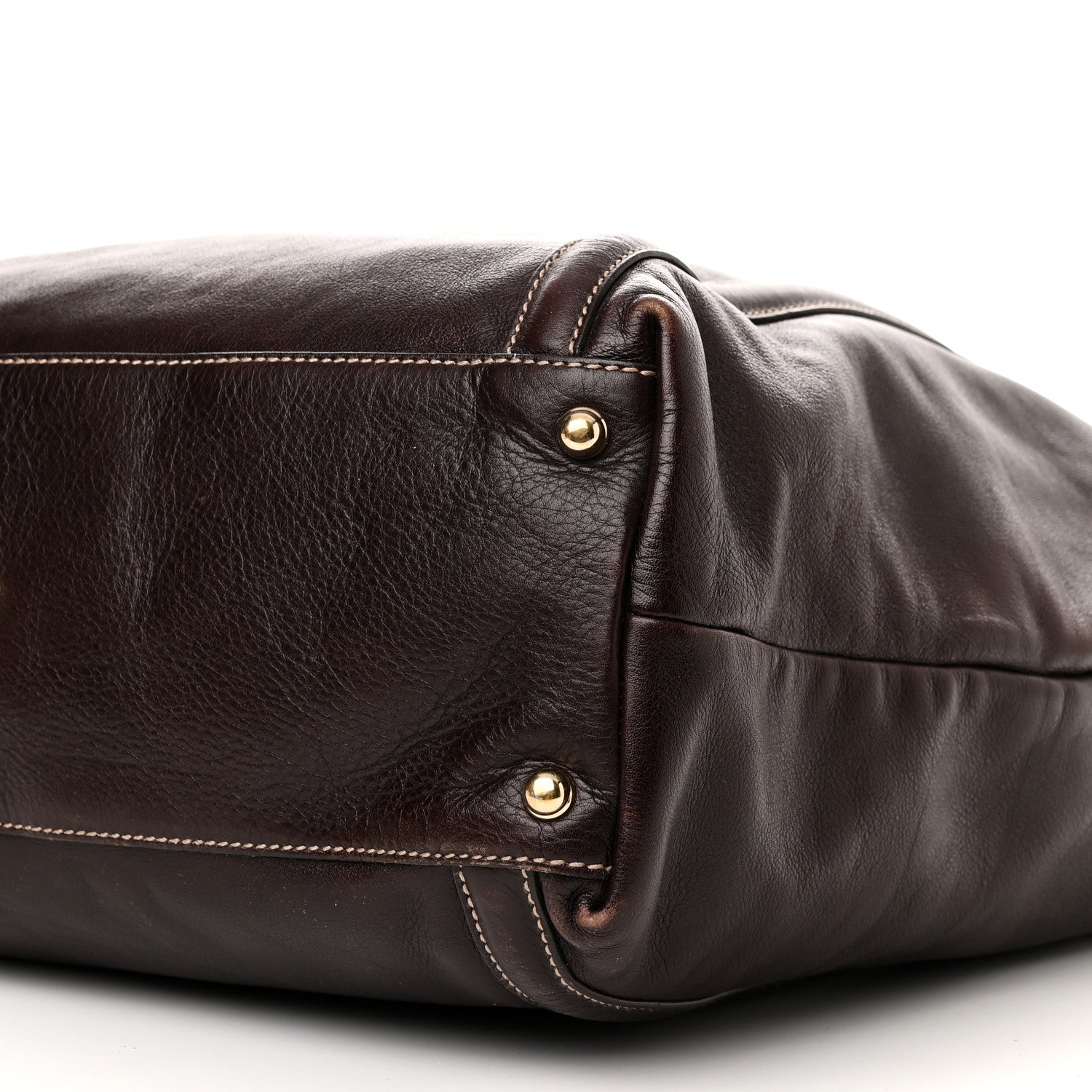 Gucci Calfskin Large Britt Shoulder Bag Dark Brown 10 of 10