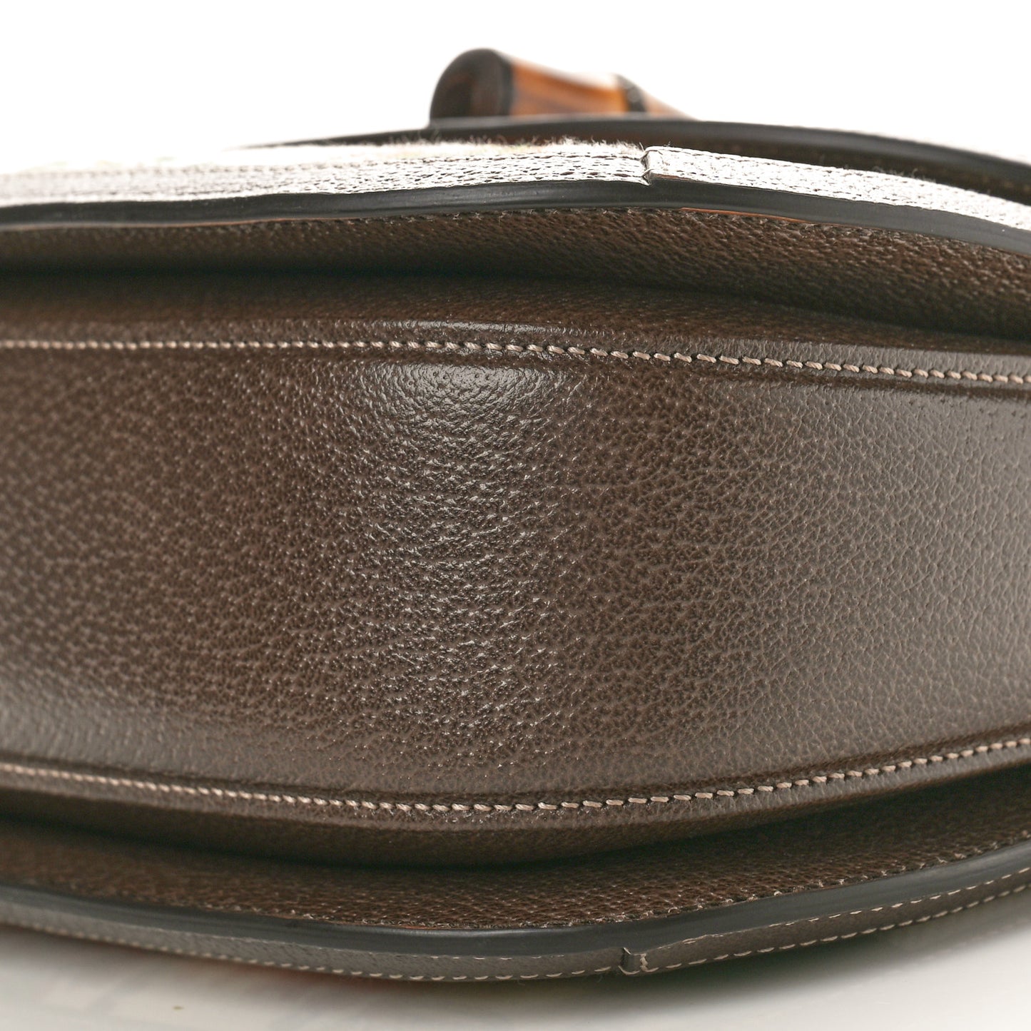 Canvas Calfskin 100 Centennial Music Medium Bamboo 1947 Top Handle Bag Multicolor