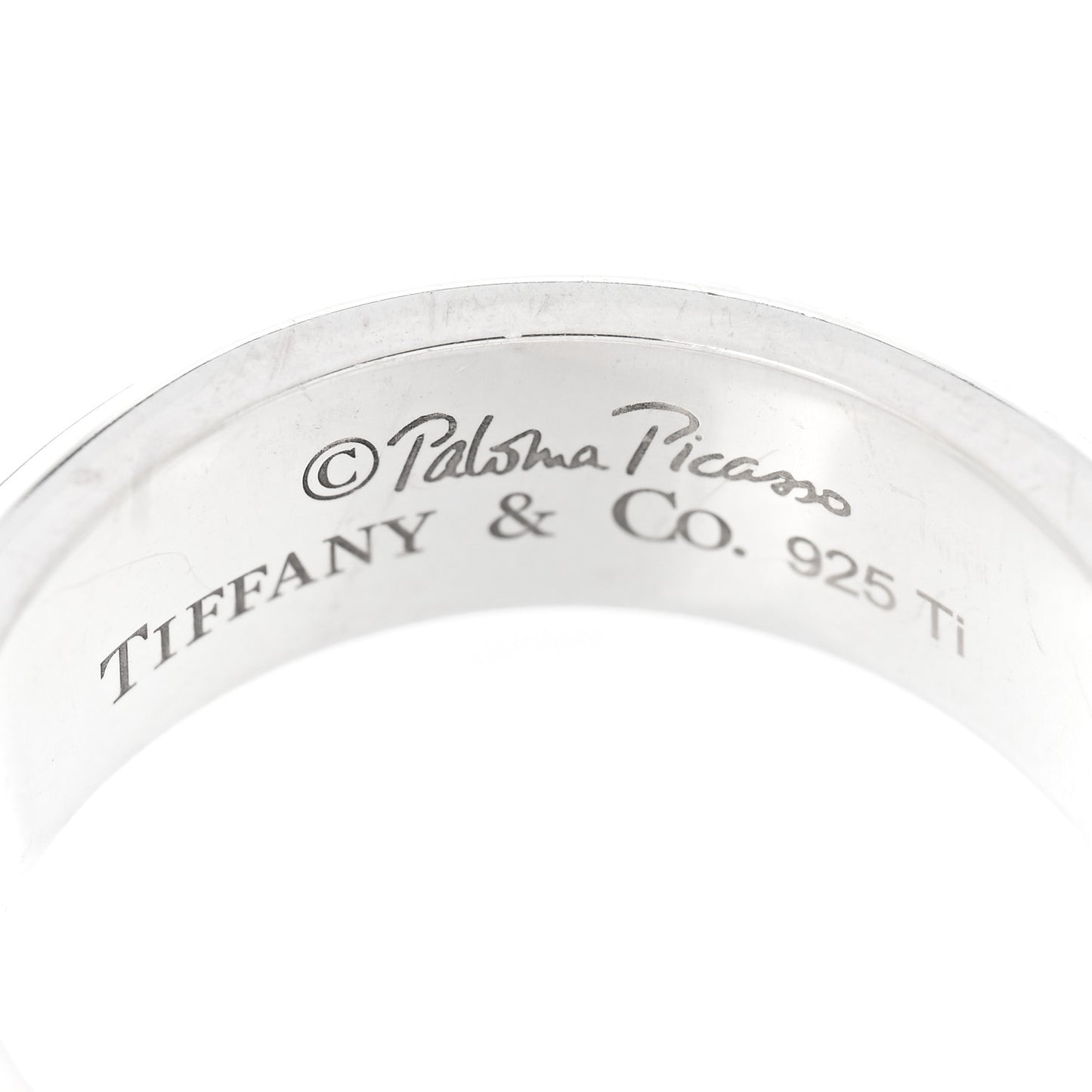 Sterling Silver Titanium Turbo Band Ring 62 10