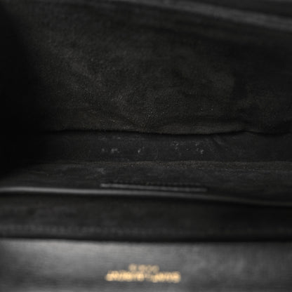 Saint Laurent Smooth Calfskin Suede Medium Bellechasse Black 5 of 10