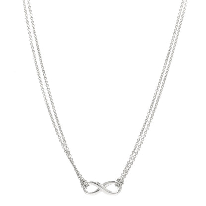 Tiffany Sterling Silver Infinity Pendant Necklace 1 of 5