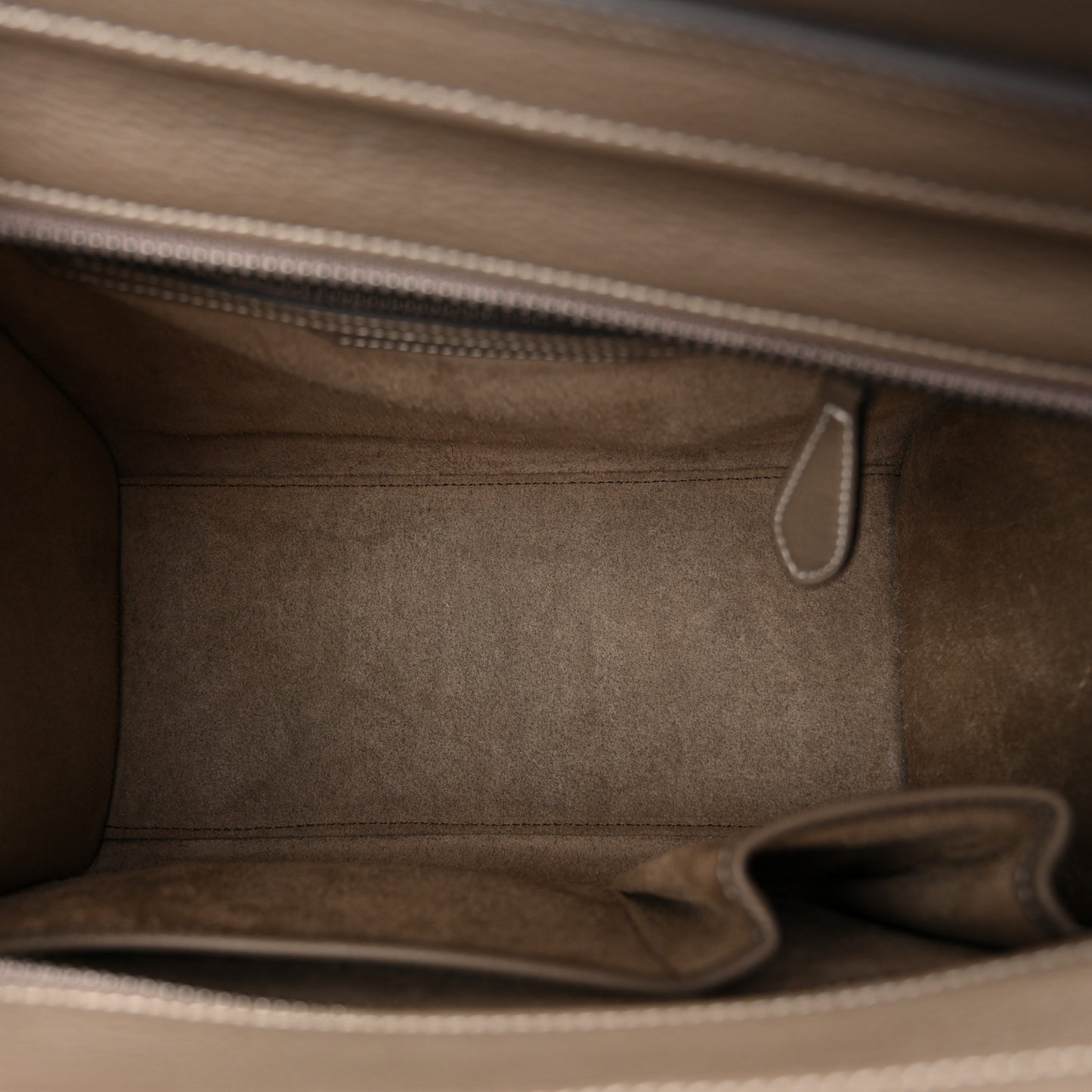 Drummed Calfskin Micro Luggage Souris
