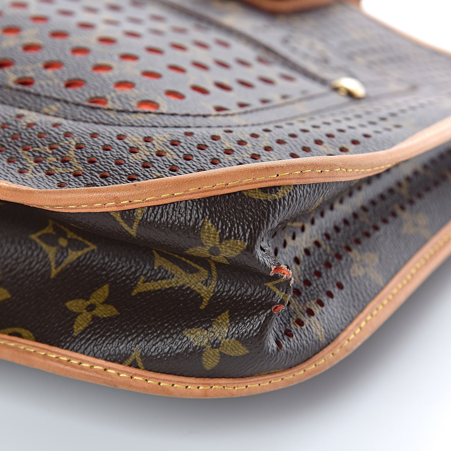 Louis Vuitton Monogram Perforated Musette Orange 8 of 9