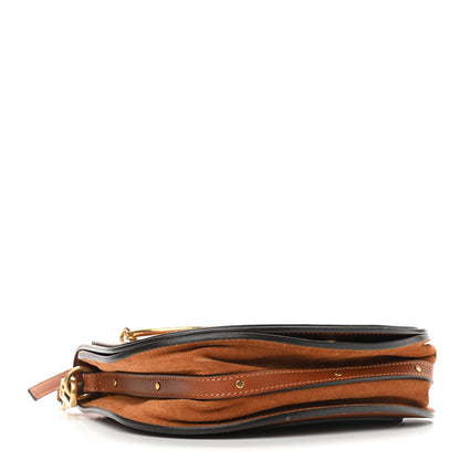 Chloe Calfskin Suede Medium Nile Bracelet Bag Caramel 4 of 12
