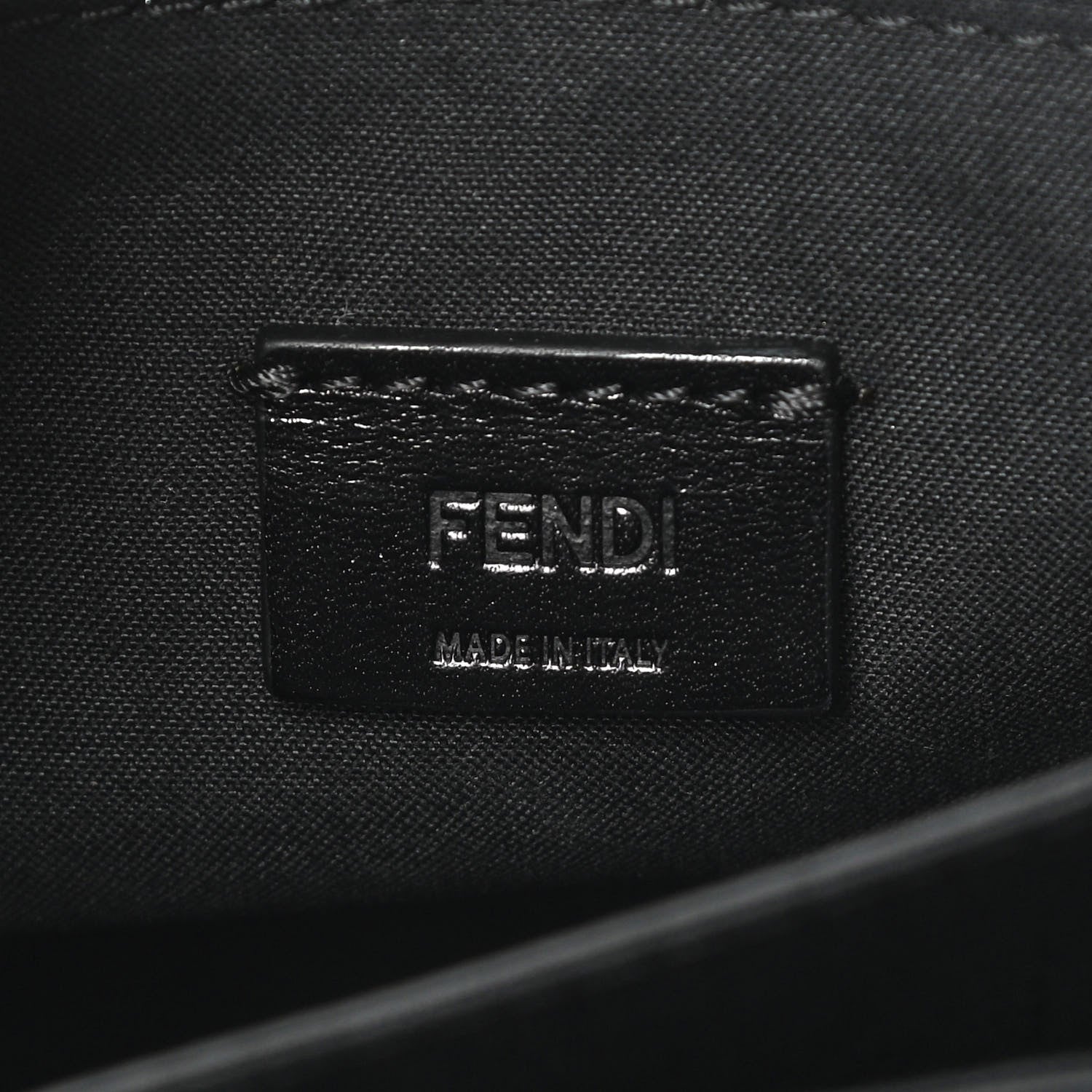 Fendi Calfskin Faces Slim Clutch Black Multicolor 6 of 9
