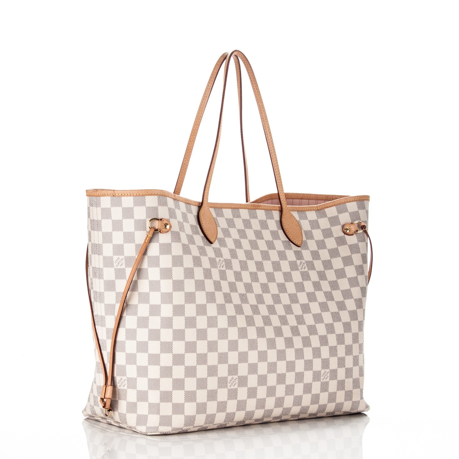 Louis Vuitton Damier Azur Neo Neverfull GM Rose Ballerine 4 of 11