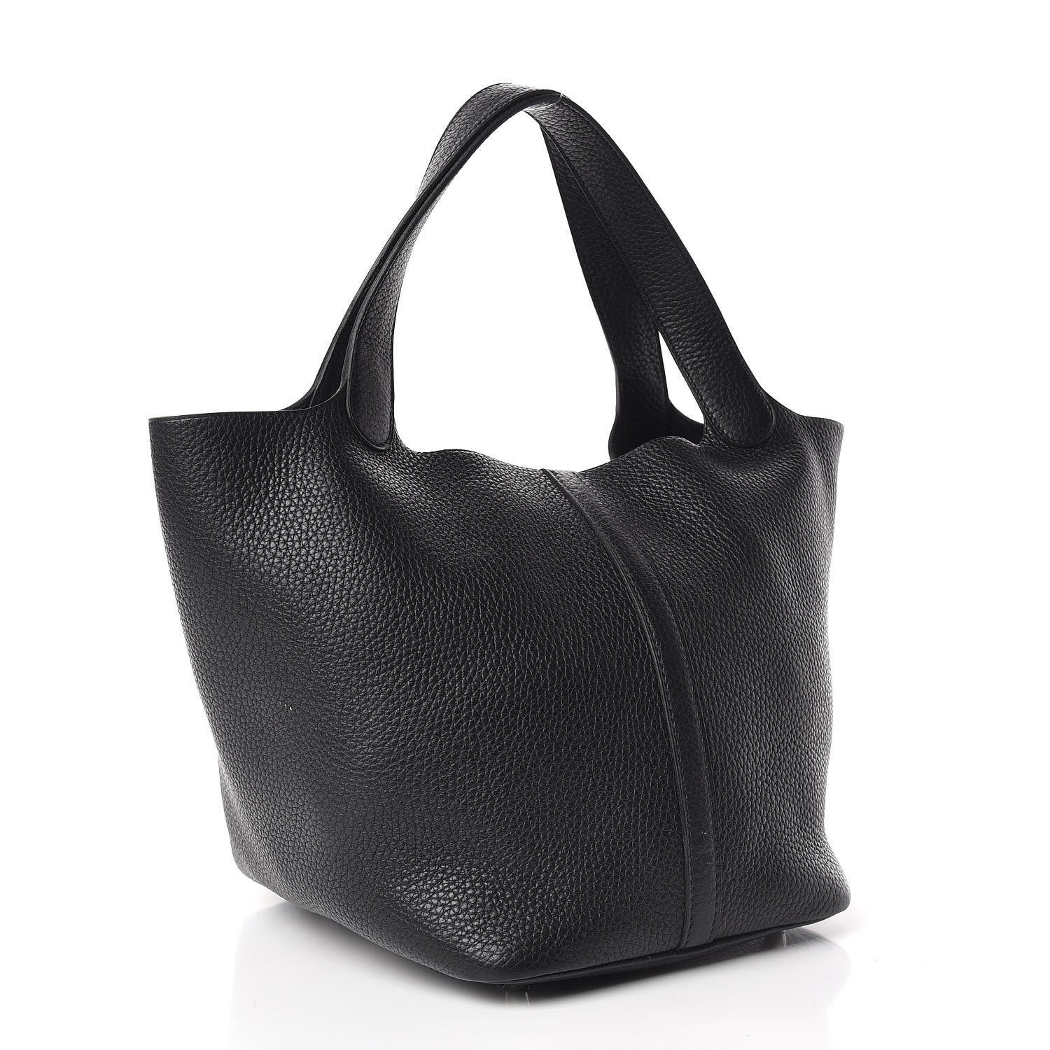 Hermes Taurillon Clemence Picotin Lock 22 MM Black 3 of 10
