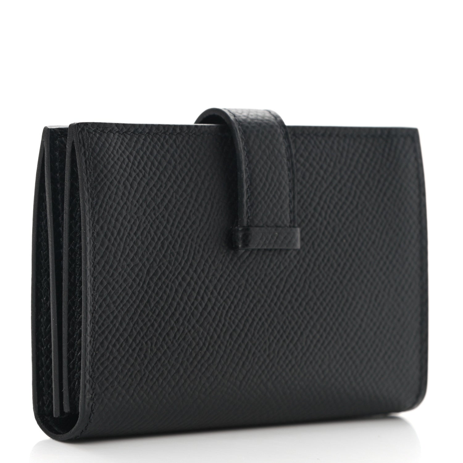 Hermes Epsom Monochrome Bearn Card Holder Wallet Black 3 of 8