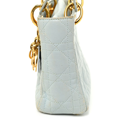 Christian Dior Lambskin Cannage Mini Lady Dior Light Blue 21 of 29