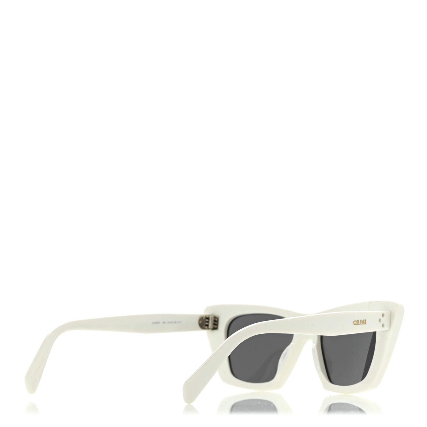 Acetate Cat Eye Sunglasses CL40187I White