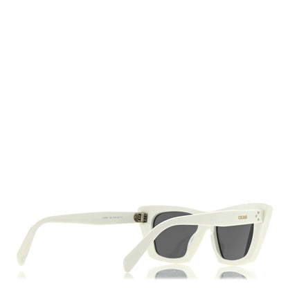Celine Acetate Cat Eye Sunglasses CL40187I White 4 of 9