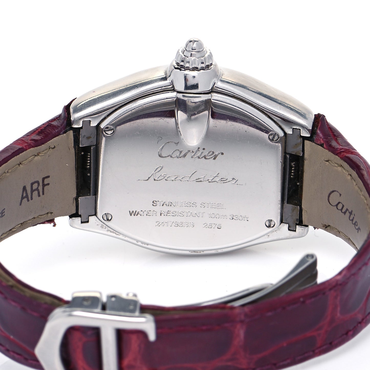 Stainless Steel Alligator 31mm Roadster Quartz Watch Red