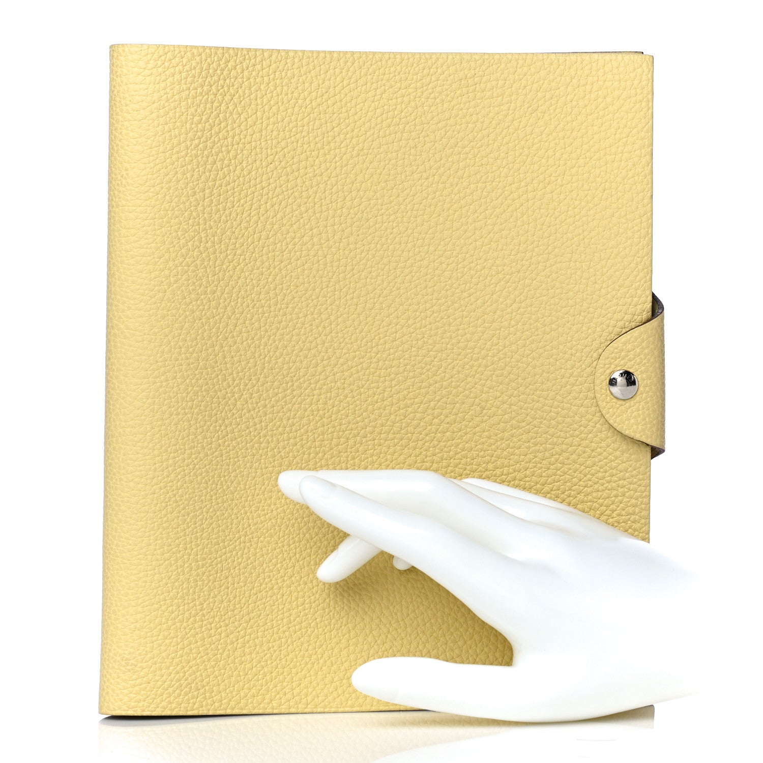 Hermes Togo Ulysse MM Agenda Cover Jaune Poussin 2 of 16