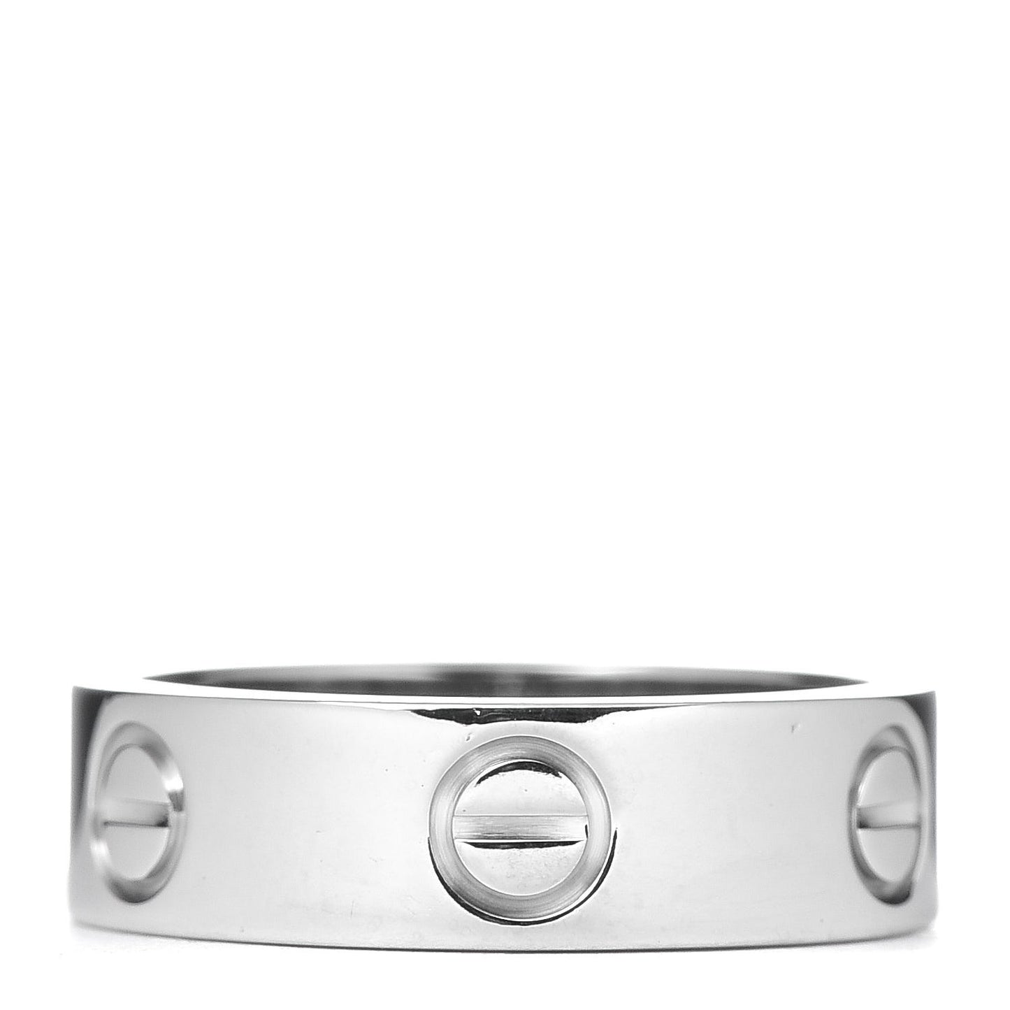 18K White Gold 5.5mm LOVE Ring 52 6