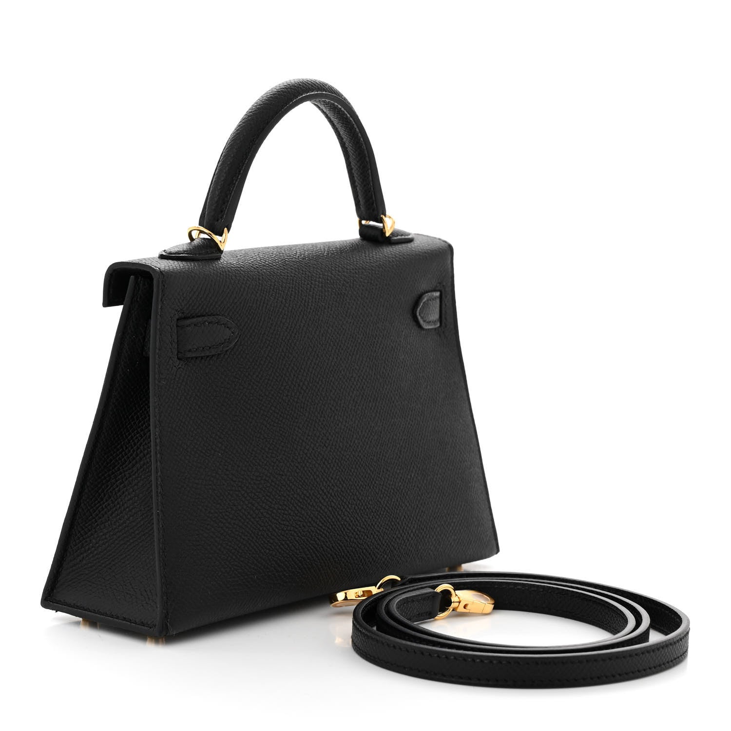 Hermes Epsom Mini Kelly Sellier 20 Black 3 of 11